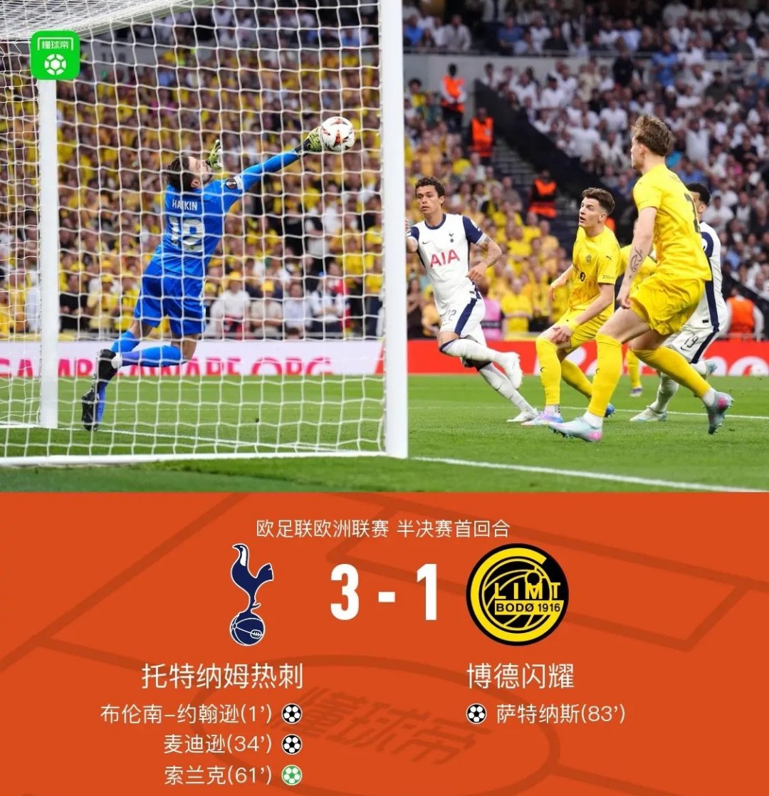 热刺前锋凯恩连入两球，帮助球队逼平阿森纳